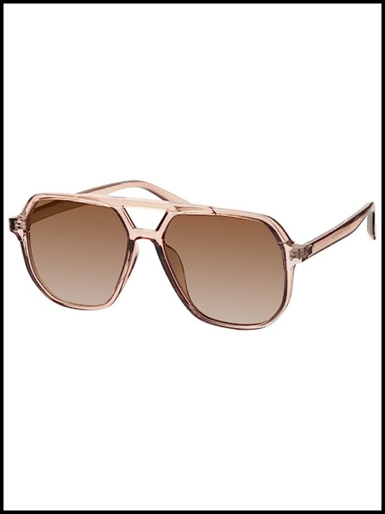 Oversized Polarized Aviator Sunglasses For Women Geometric Big Frame Uv